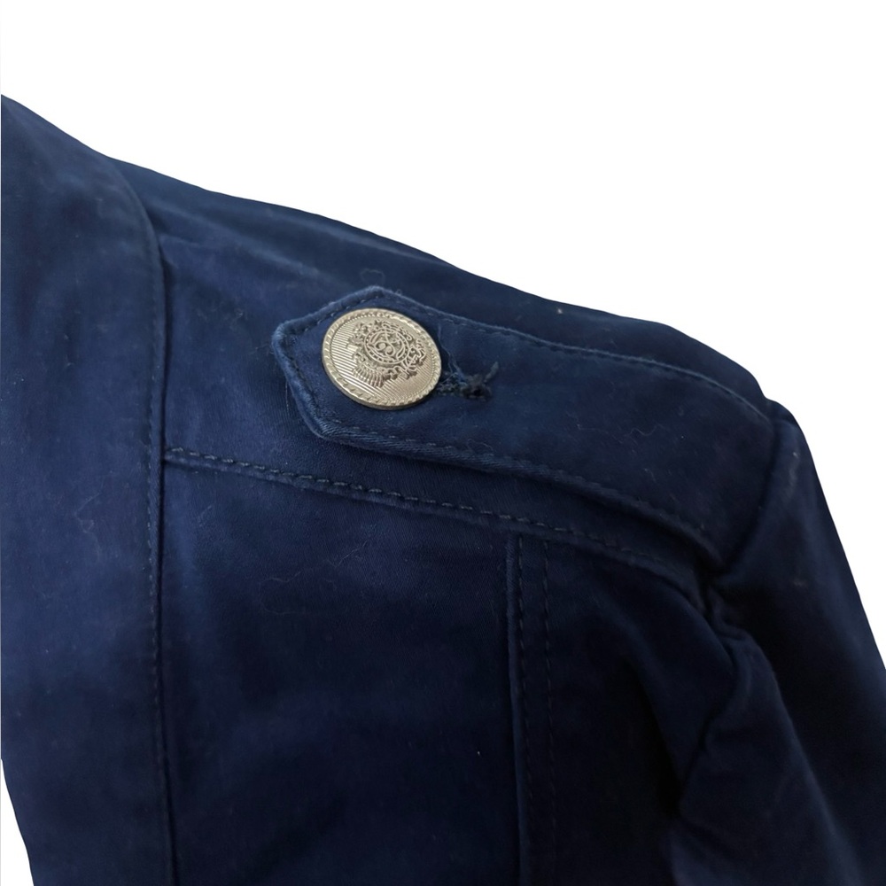 Chico's Ruffle Hem Military Style Jacket - Picture 7 of 9